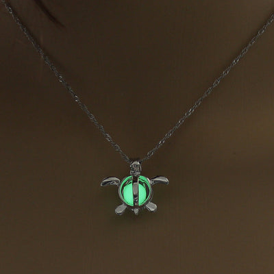 Fashion Moon Natural Glowing Stone Healing Necklace Women Gift Charm Luminous Pendant Necklace Jewelry DeChampBlessedThreads