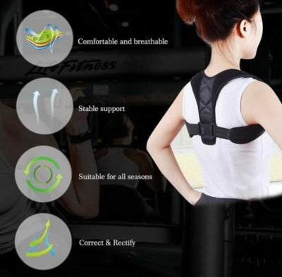 Unisex Adjustable Back Posture Corrector Yellow Pandora