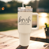 Bruh Mom 40oz Tumblers with Lids Cerise Thalassa