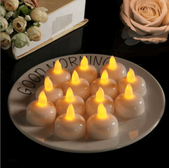 12Pcs LED Tea Lights Flameless Candles for Weeding Party Decor